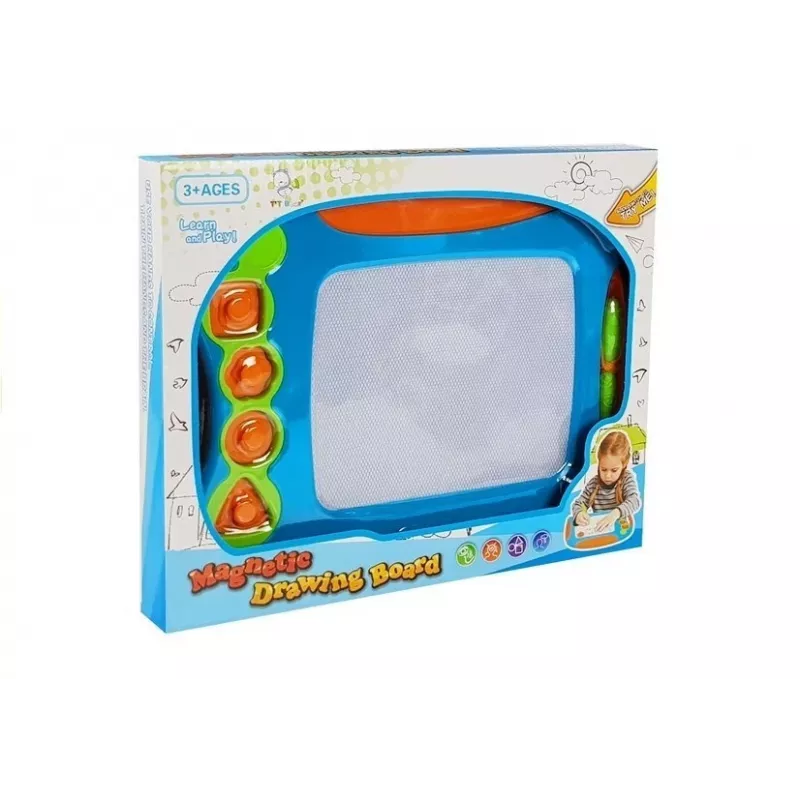 LEAN TOYS Magnetic Drawing Board with Geometrical Stamps