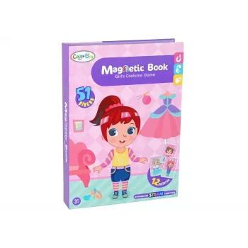 LEAN TOYS Magnetic Jigsaw Puzzle Book Dress-up Costumes