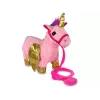 LEAN TOYS Mascot Interactive Horse Pink Golden Wings Music