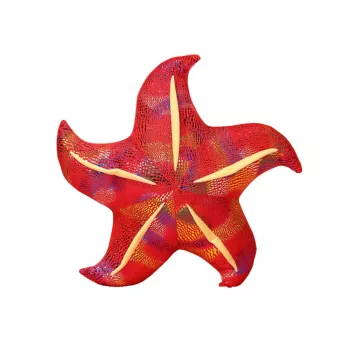 LEAN TOYS Mascot Plush Starfish Red Pillow 45 cm