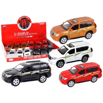 LEAN TOYS Metāla Auto 12 cm ar Skaņu un Gaismu, Dažādas Krāsas
