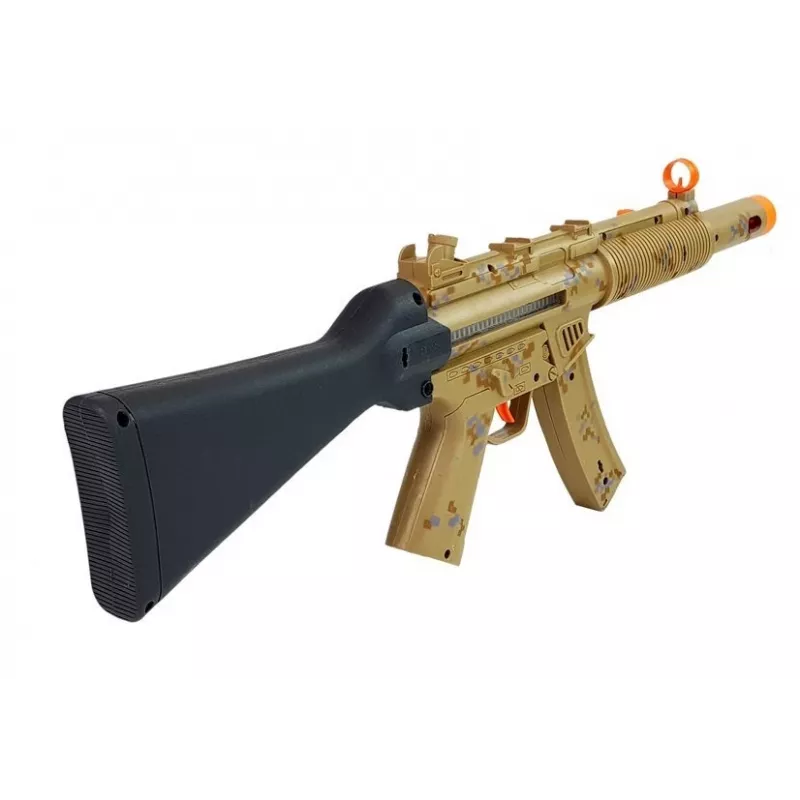 LEAN TOYS Militārais ieroču komplekts — Šautene, Pistole, Austiņas, Svilpe, Gaismas