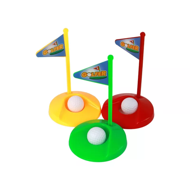LEAN TOYS Mini Golf komplekts bērniem, nūjas, 12 daļas