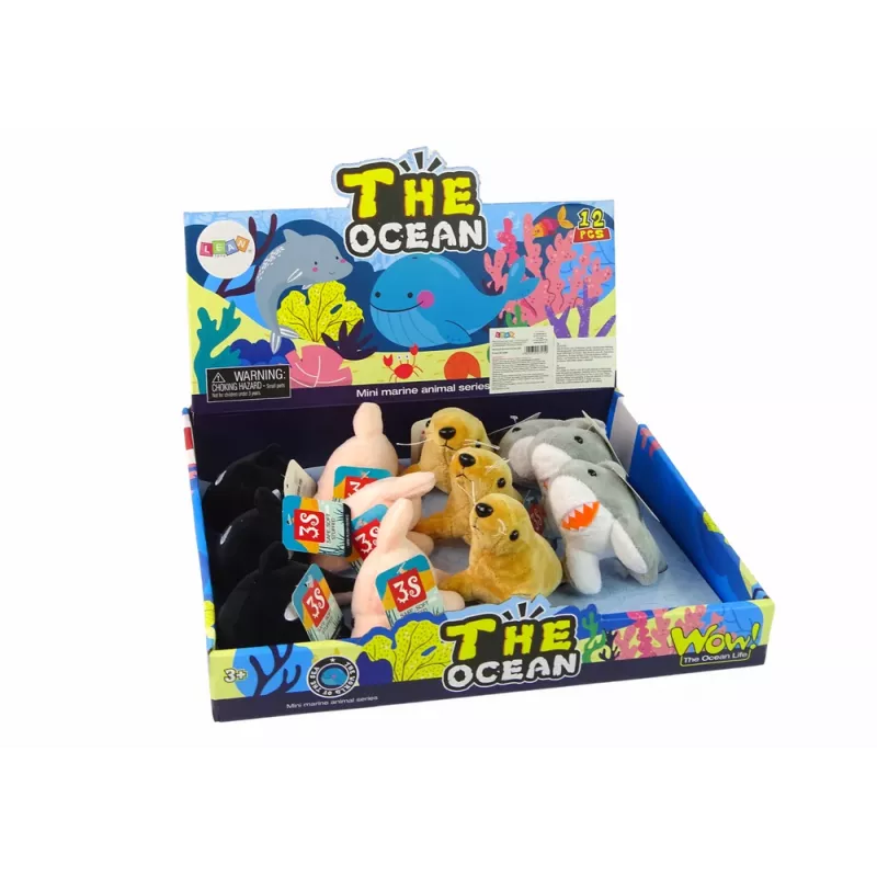LEAN TOYS Mini Plush Sea Animals 4 modeļi