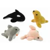LEAN TOYS Mini Plush Sea Animals 4 modeļi