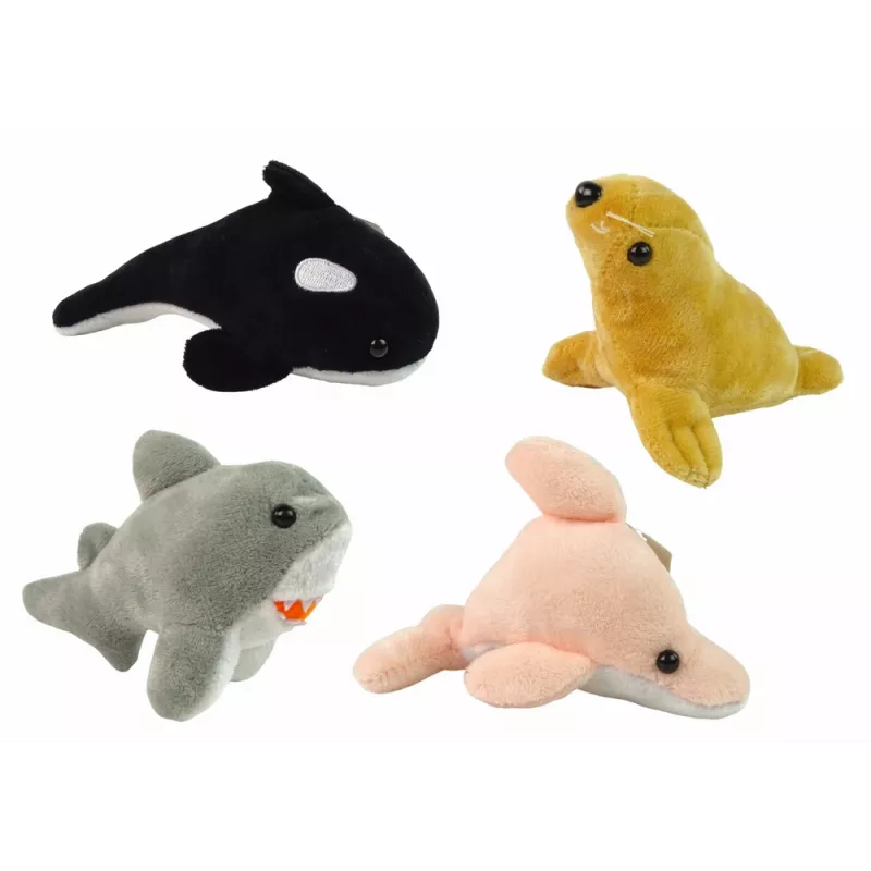 LEAN TOYS Mini Plush Sea Animals 4 modeļi