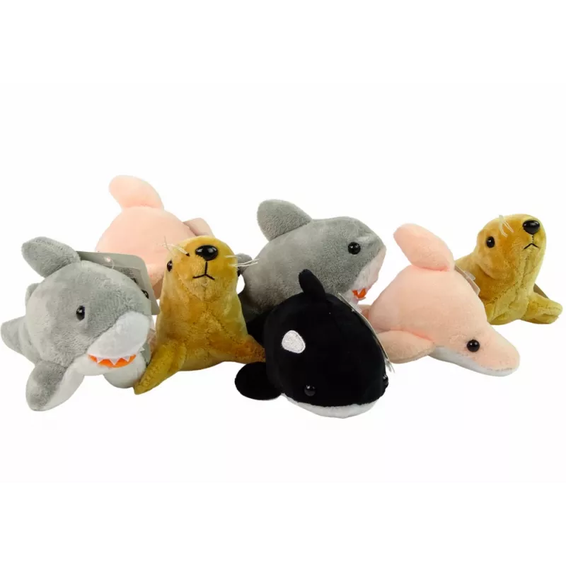 LEAN TOYS Mini Plush Sea Animals 4 modeļi