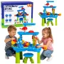 LEAN TOYS Multi-level Water Table Playground ar krēslu, piederumiem un veidnēm 63cm