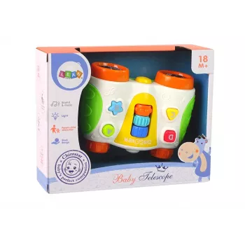 LEAN TOYS Multifunkcionālie interaktīvie binokļi mazulim Baby Telescope