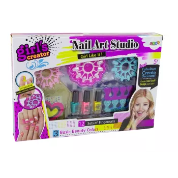 LEAN TOYS Nail Styling Set for Little Ladies Nail Art Studio