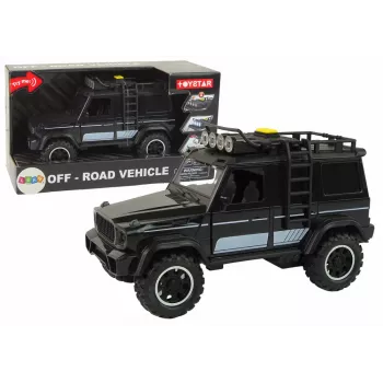 LEAN TOYS Off-Road Car 1:14 Friction Drive Black