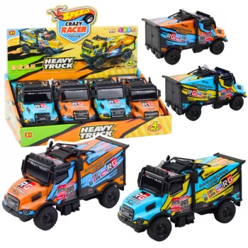 LEAN TOYS Offroad RC Kravas Auto 1:16 Mērogs Oranžs Zils ar Gaismām un Skaņām