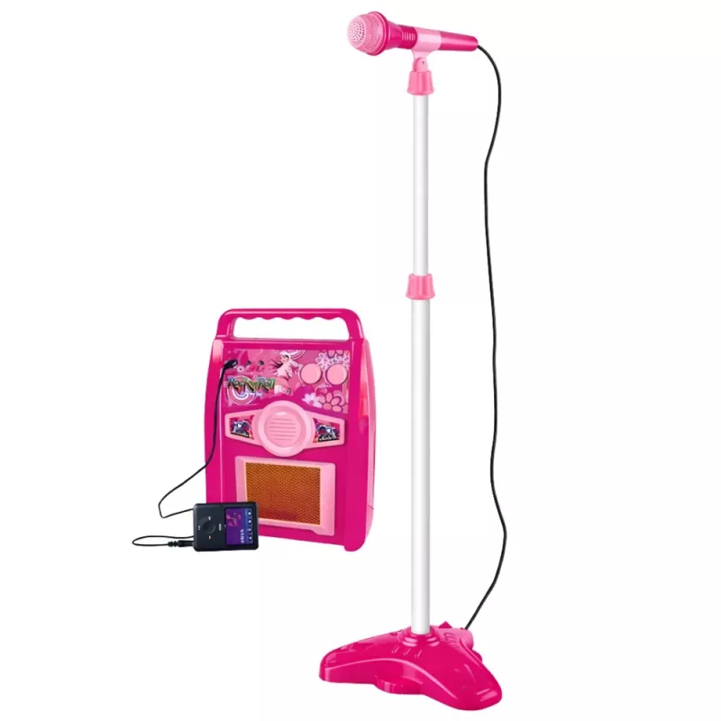 LEAN TOYS Pink Electric Guitar with Microphone and Amplifier