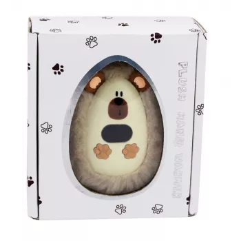 LEAN TOYS Plush Hedgehog Hand Warmer Rechargeable Beige 45°C / 55°C / 65°C