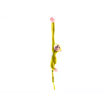 LEAN TOYS Plush Monkey Mascot with Sound, Yellow 80 cm