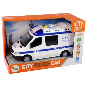 LEAN TOYS Policijas auto Drive Friction Sounds Light