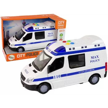 LEAN TOYS Policijas auto Drive Friction Sounds Light