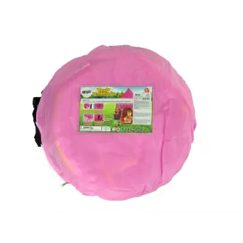 LEAN TOYS Princess Palace Tent House For Little Princess Pink 135 x 105 cm