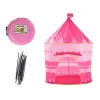 LEAN TOYS Princess Palace Tent House For Little Princess Pink 135 x 105 cm