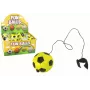 LEAN TOYS PU Football with Jojo Eraser for Bouncing, 6 cm, Yellow