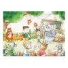 LEAN TOYS Puzzle School for Animals 100 gabali