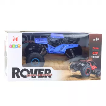 LEAN TOYS RC Off-Road Car Remote Controlled Blue 2.4G 1:18