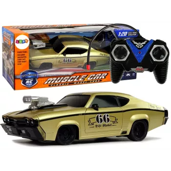 LEAN TOYS Remote Control Sports Car Classic 1:20 Gold Pilot