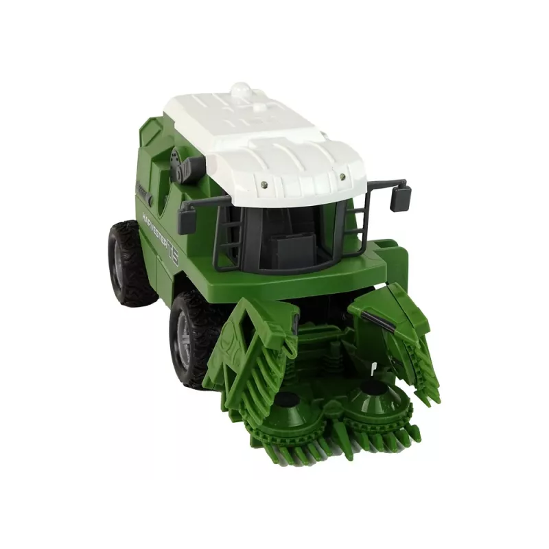 LEAN TOYS Remote Controlled Agricultural Harvester R/C Lights Green