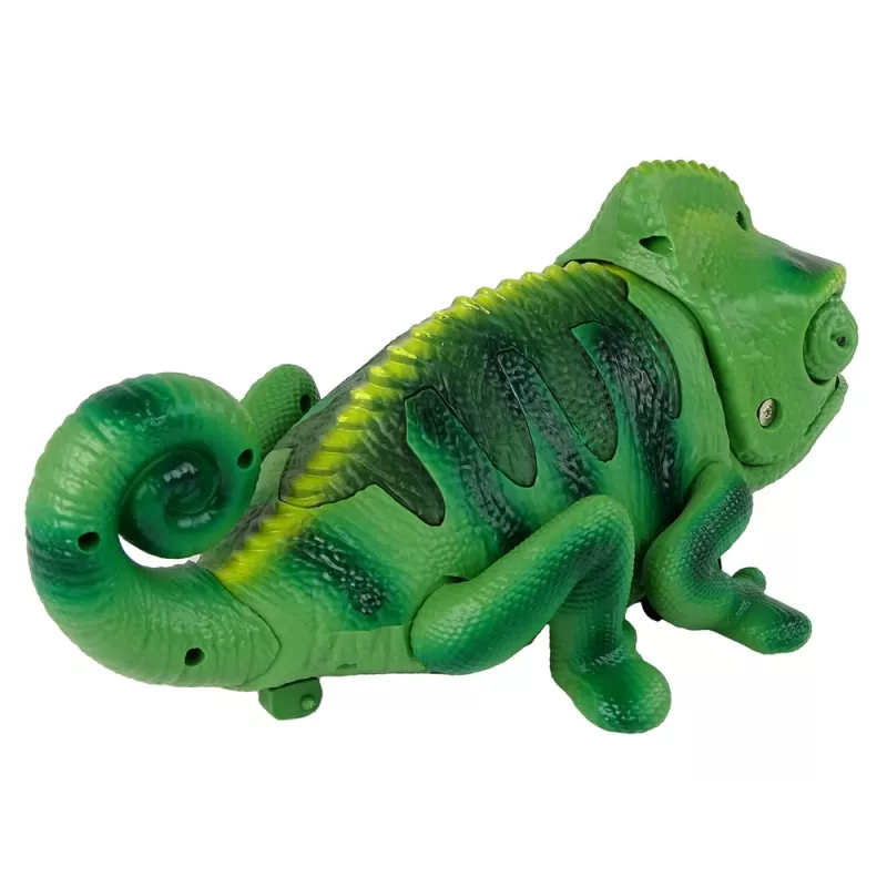 LEAN TOYS Remote Controlled Chameleon Green Light 28 cm