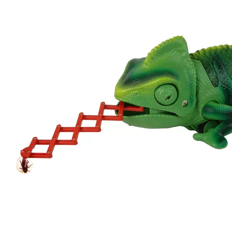 LEAN TOYS Remote Controlled Chameleon Green Light 28 cm