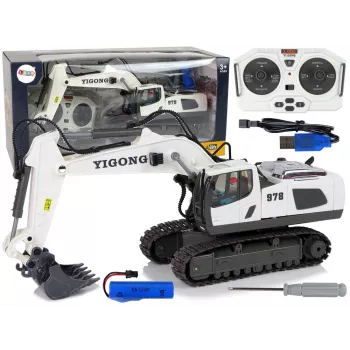LEAN TOYS Remote Controlled Excavator Caterpillar Wheels 2.4 G Pilot
