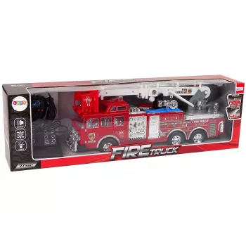 LEAN TOYS Remote Controlled Fire Station Gas Pedal Brake Remote Control Sound