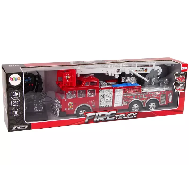 LEAN TOYS Remote Controlled Fire Station Gas Pedal Brake Remote Control Sound