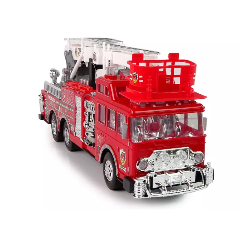 LEAN TOYS Remote Controlled Fire Station Gas Pedal Brake Remote Control Sound