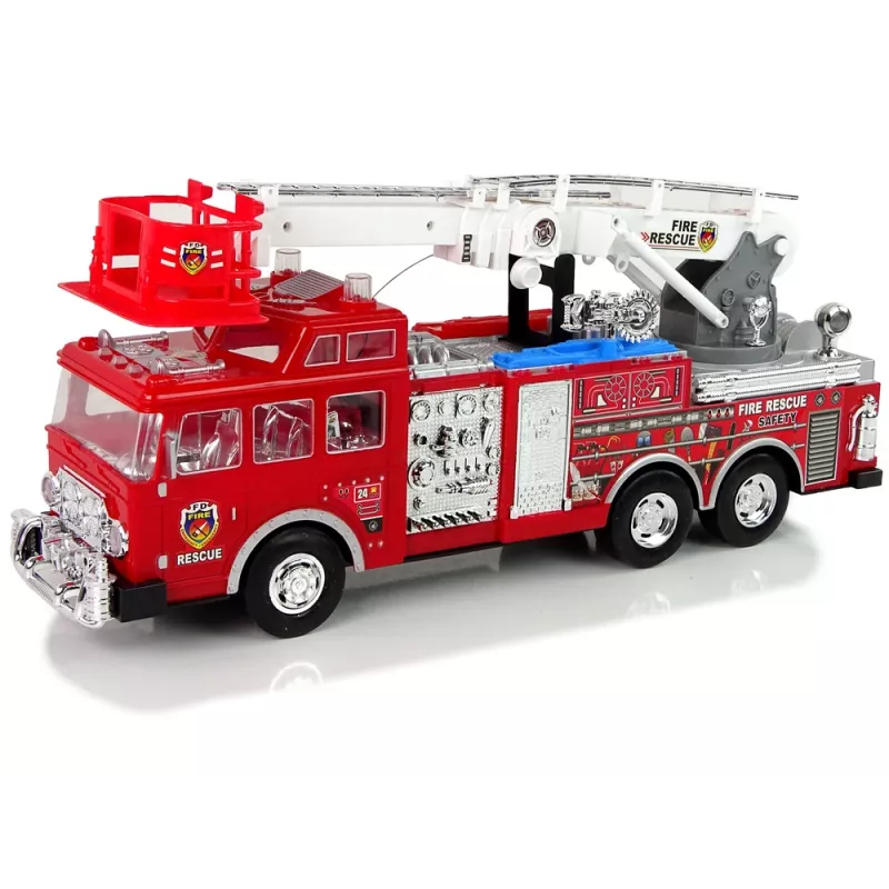 LEAN TOYS Remote Controlled Fire Station Gas Pedal Brake Remote Control Sound