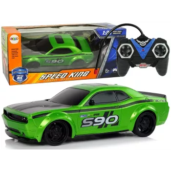 LEAN TOYS Remote Controlled Sports Car 1:24 Racing Green