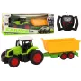 LEAN TOYS Remote Controlled Tractor With Trailer RC 1:16 Green
