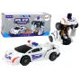 LEAN TOYS Robot Car Police White 2in1 Transformation