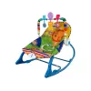 LEAN TOYS Rocking Chair 2in1 Blue Tiger Sounds Vibration
