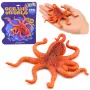 LEAN TOYS Gumijas astoņkājis, staipāma, reālistiska jūras dzīvnieka figūriņa, 12 cm