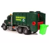LEAN TOYS Rubbish Truck Bins Dark Green with Sounds and Lights