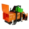 LEAN TOYS Rubbish Truck with Friction Drive Sound Effects Orange