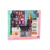 LEAN TOYS Set Doll In Supermarket Shelves Shopping Cart Food Products