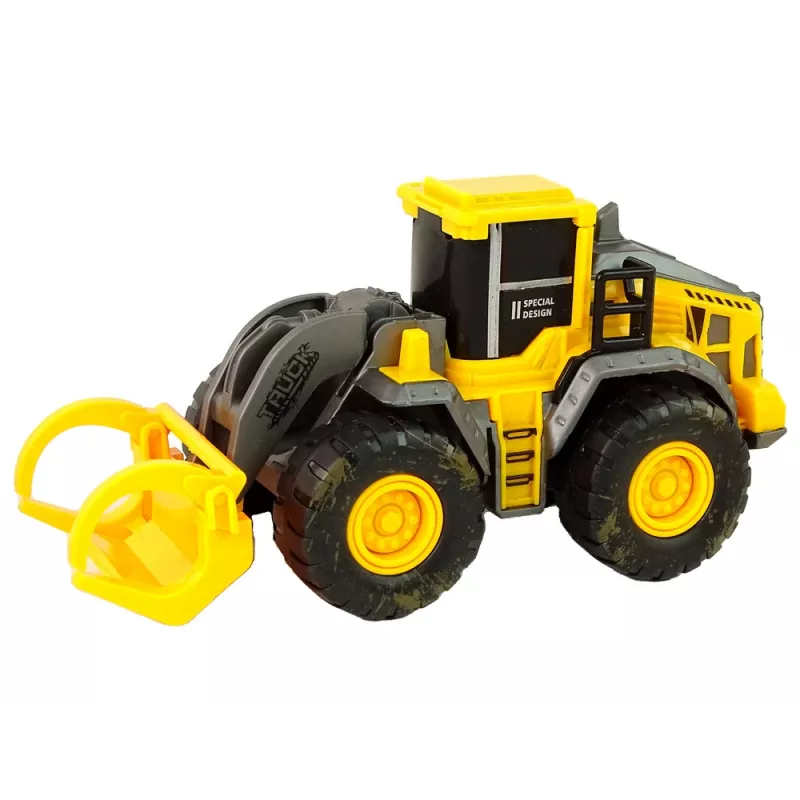 LEAN TOYS Set of Construction Vehicles 3 Yellow Models