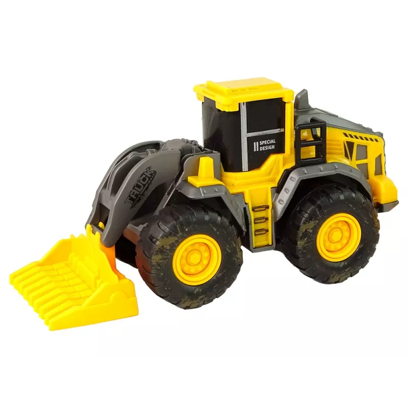 LEAN TOYS Set of Construction Vehicles 3 Yellow Models