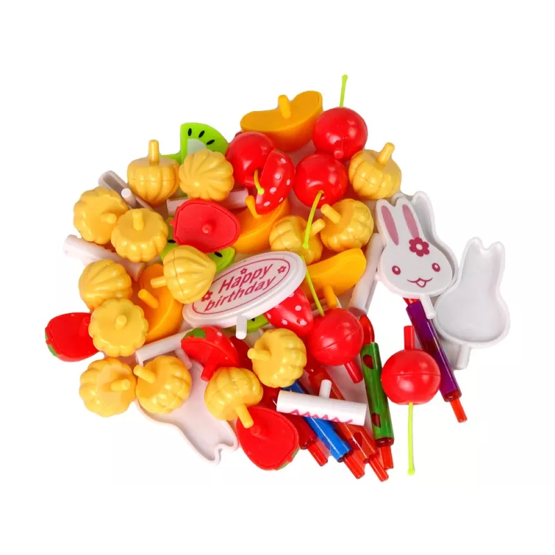LEAN TOYS Set of Sweets Cake Cookies Velcro Decorations DIY