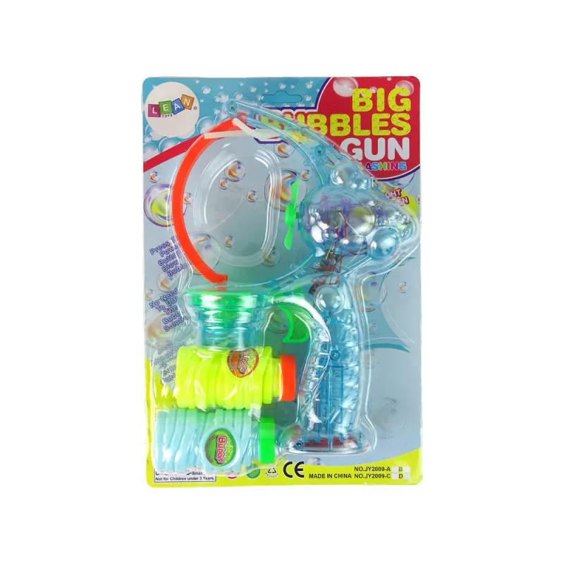 LEAN TOYS Soap Bubbles Gun 24cm Lights Sounds