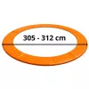LEAN TOYS atsperu pārklājs 10 pēdu batutam, zils, UV izturīgs PVC, EPE putas, elastīgās siksnas, EN71, BEST sērija