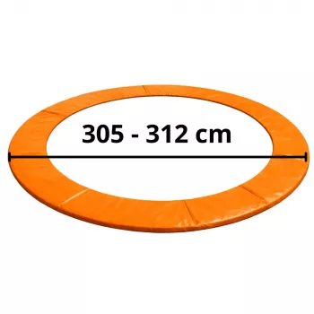 LEAN TOYS atsperu pārklājs 10 pēdu batutam, zils, UV izturīgs PVC, EPE putas, elastīgās siksnas, EN71, BEST sērija