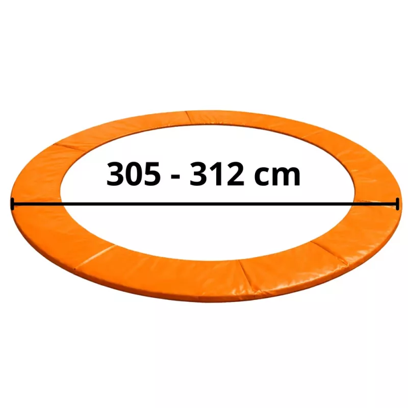 LEAN TOYS atsperu pārklājs 10 pēdu batutam, zils, UV izturīgs PVC, EPE putas, elastīgās siksnas, EN71, BEST sērija